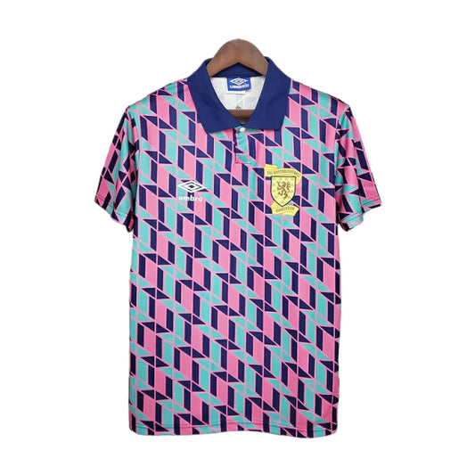 Camisa Retrô Escócia Rosa - 1988-1989